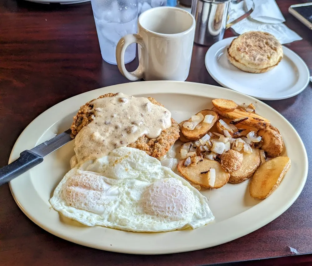 Country Fried Steak and Eggs