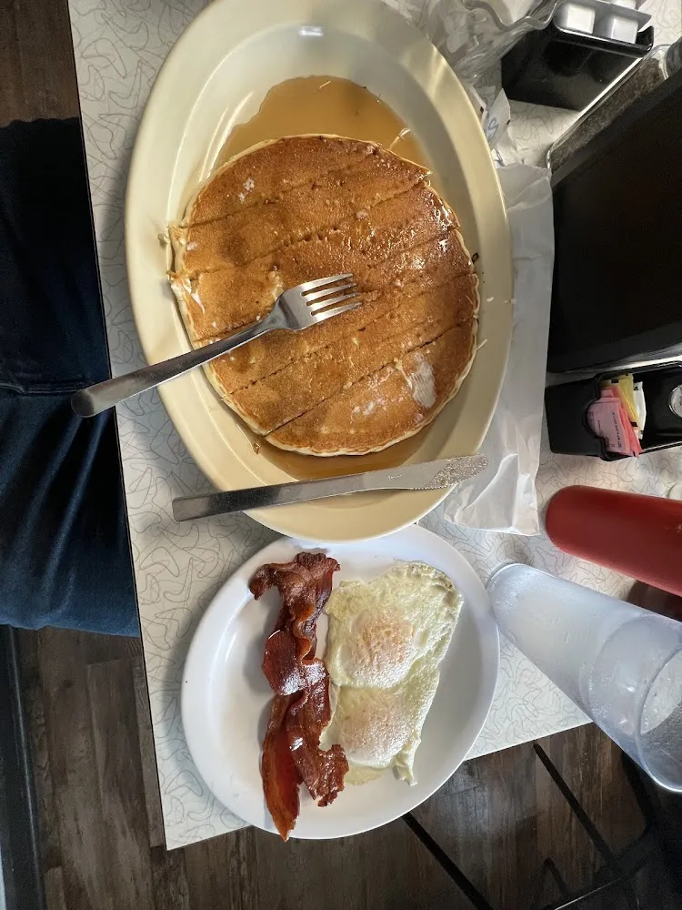 Pancake Bacon and Eggs